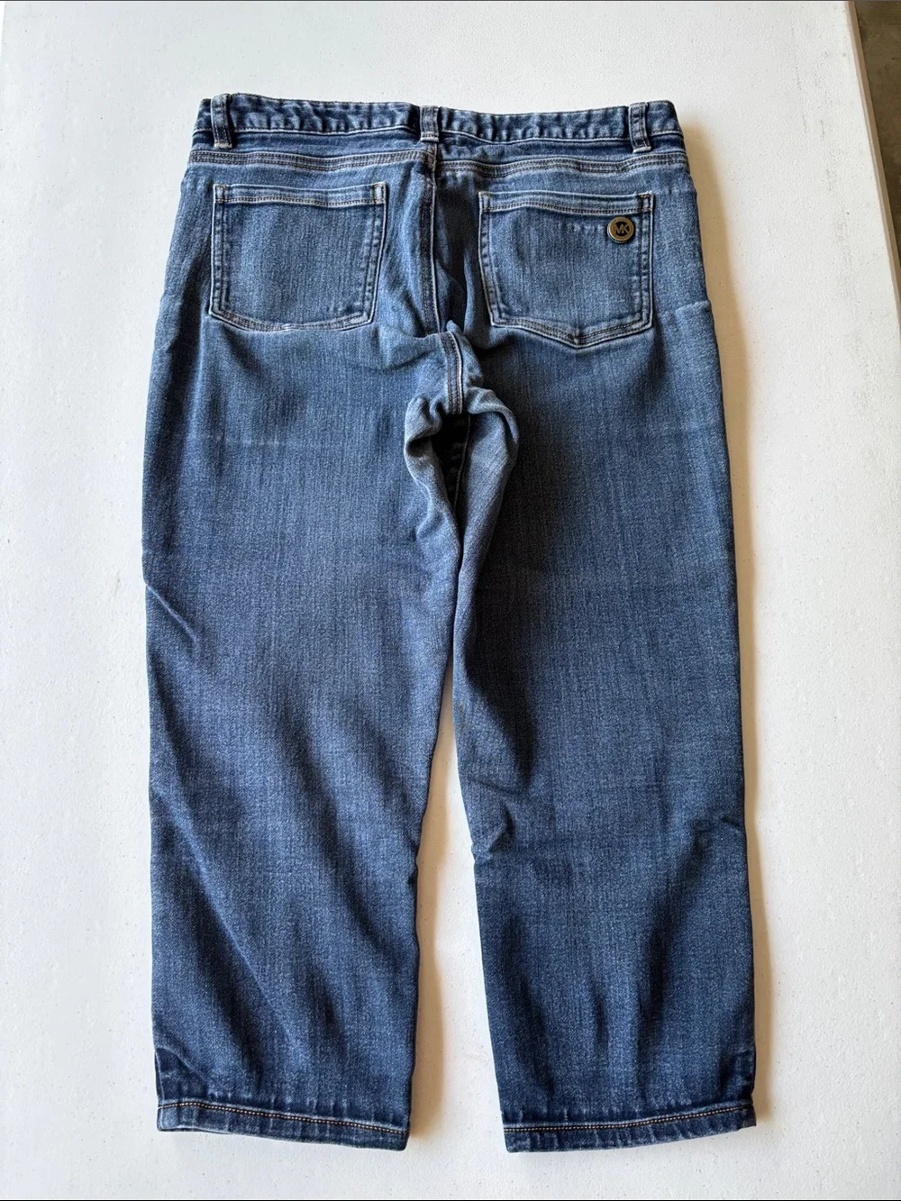 Michael Kors Dark Blue Capri Straight-Leg Women's Jeans Size 8